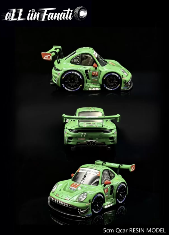 All in Fanatic 1/64 Porsche 911 RSR Q-Car Green Dino TDE 2026 Exclusive