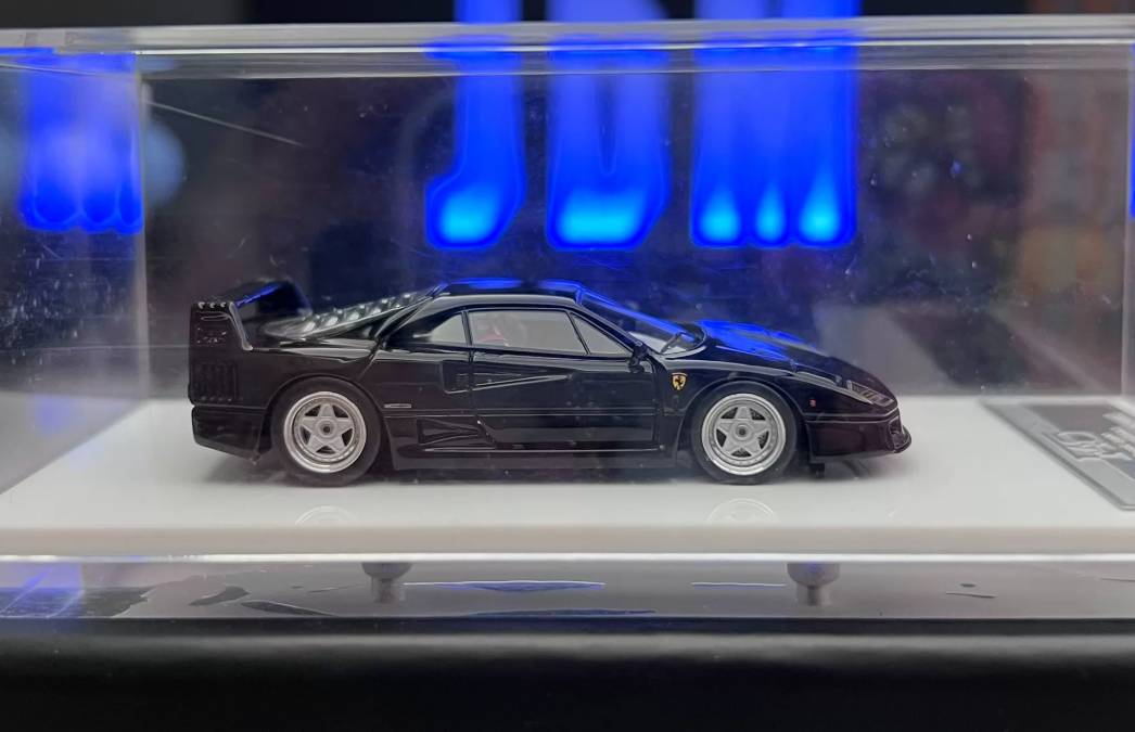 MY 1/64 Ferrari F40 Daytona Black Resin Model