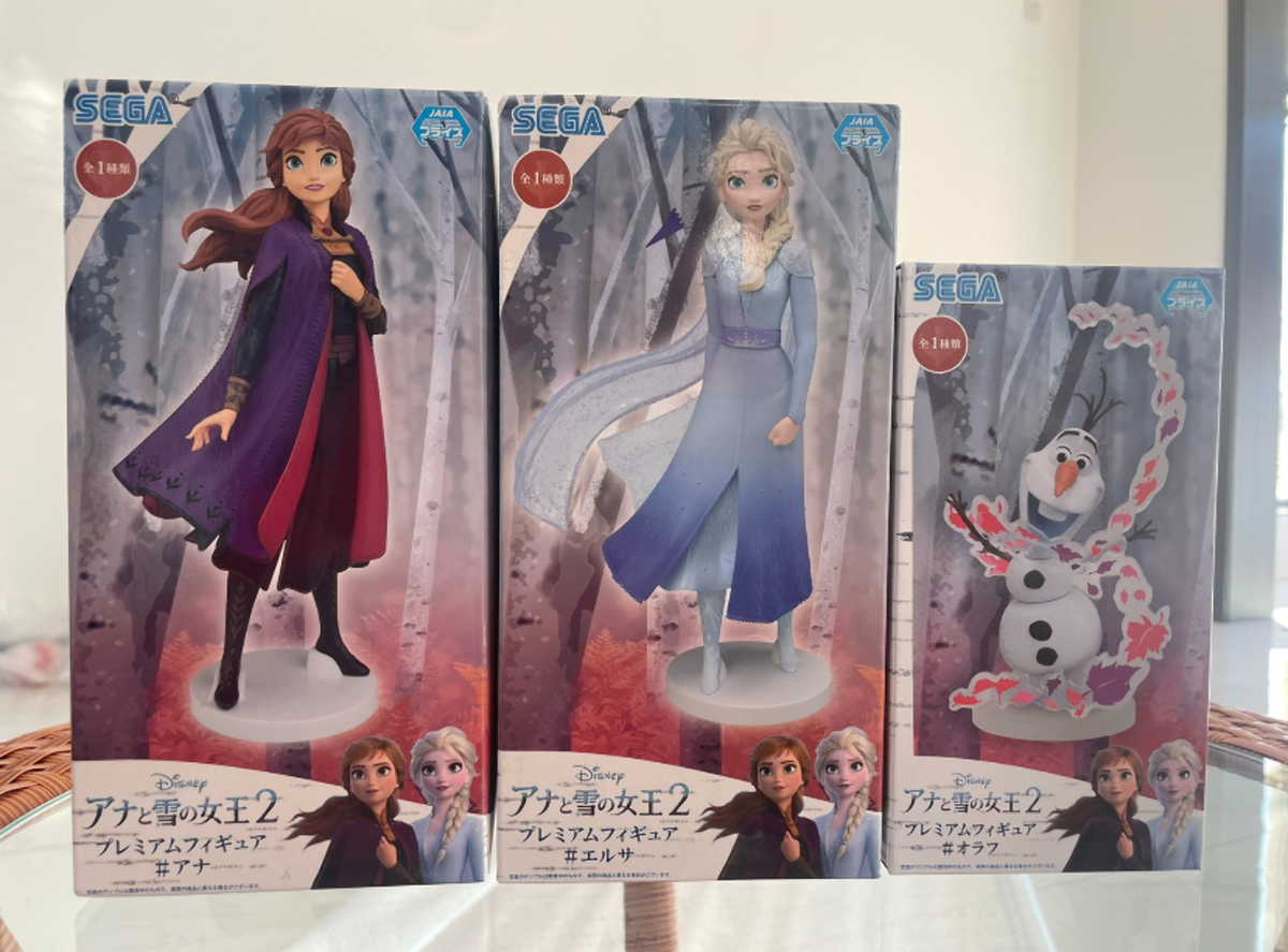 Frozen 2 SEGA Premium Figure Set Elsa+Anna+Olaf Disney Collectible 3-Pack New