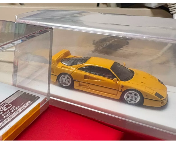 1/64 DMH Ferrari F40 First Edition Yellow Resin Model