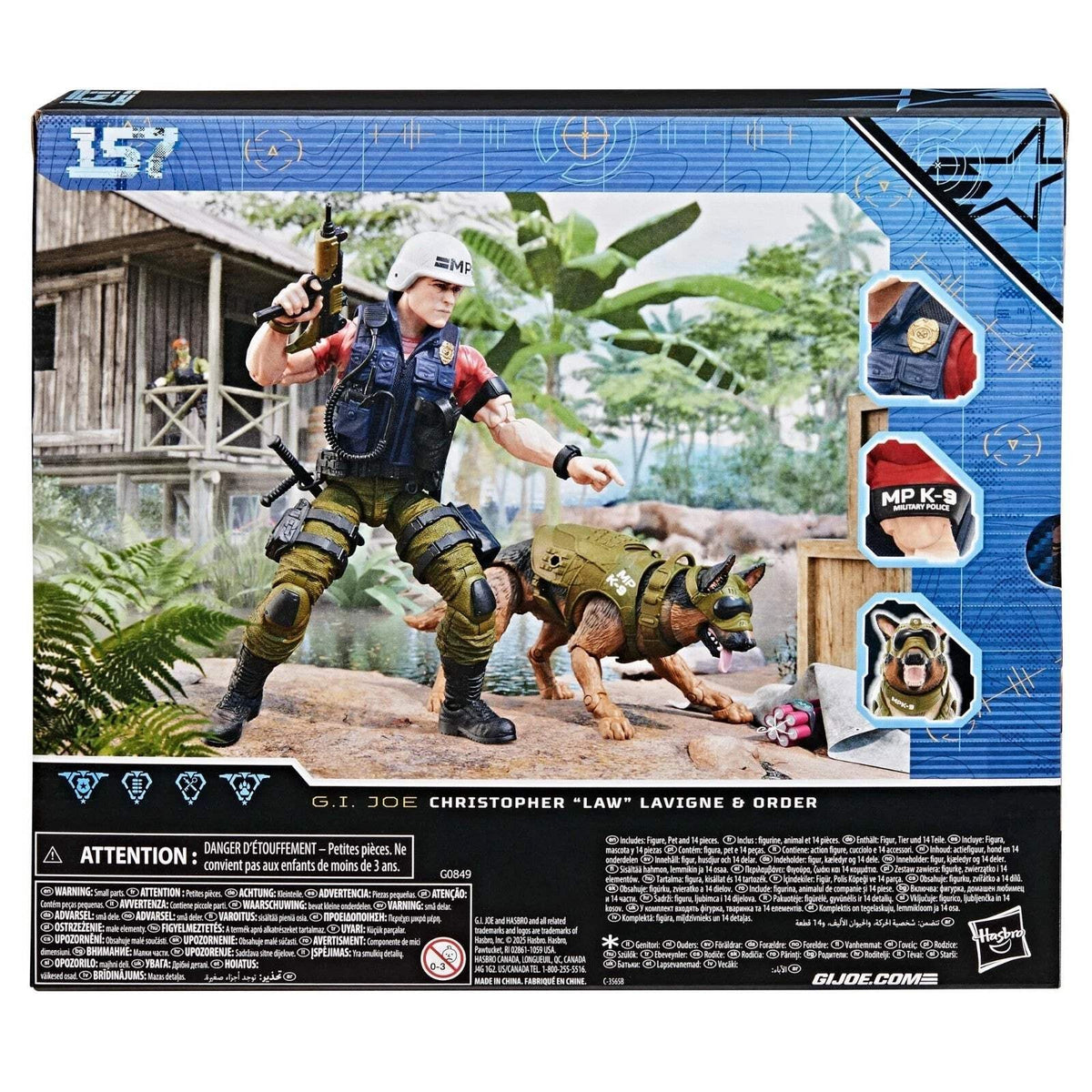 GI Joe Classified Series Law & Order K9 Police Dog Action Figure Hasbro NEW
