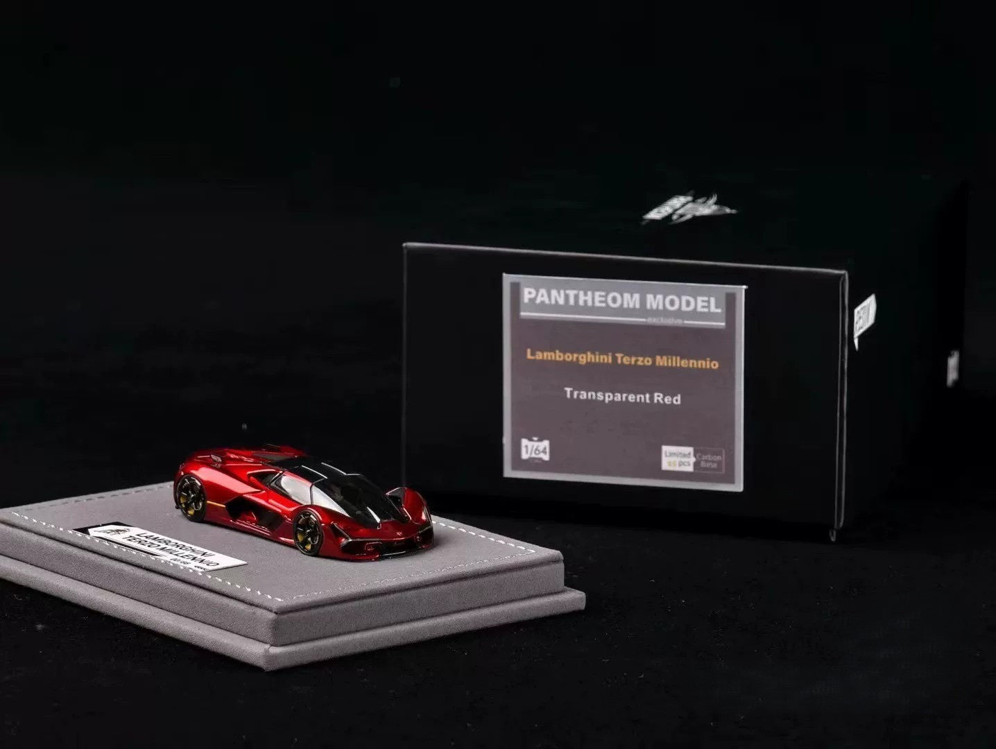 PANTHEOM 1/64 Lamborghini Terzo Millennio Concept Red Resin Model