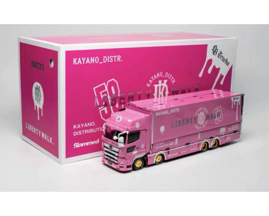 GCD 1:64 LBWK Pink Container Truck Malaysia TMCS Exclusive Diecast