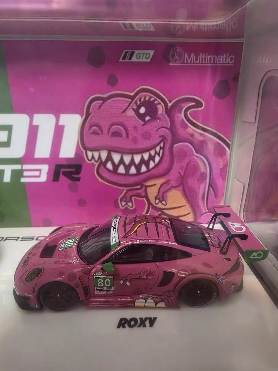 Star Race 1/64 Porsche 911 GT3 R ROXY Dino 2 Car Set Limited 999