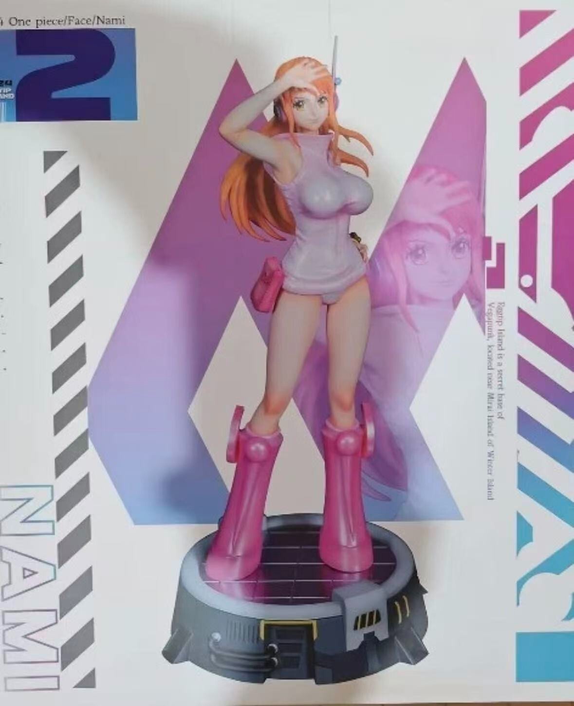 One Piece Nami Egghead Island Ver. 1/6 Resin Statue GK Figure LED Base
