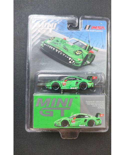 MINI GT 1/64 Porsche 911 GT3 R #77 Rexy AO Racing IMSA 2023 MGT889