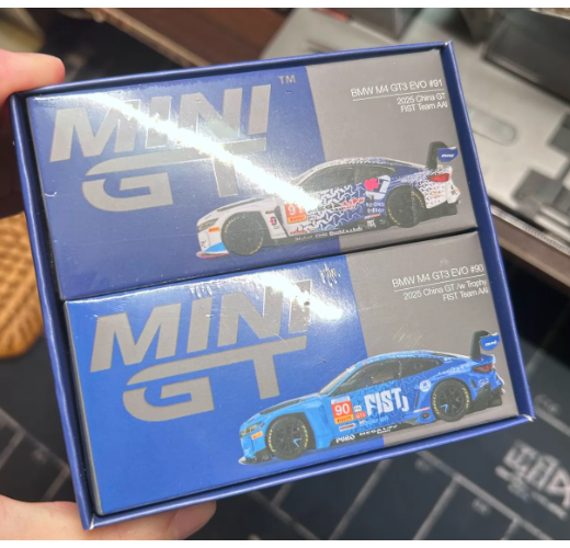 MINIGT 1/64 BMW M4 GT3 EVO FIST Team AAI 2025 China GT Champion Set