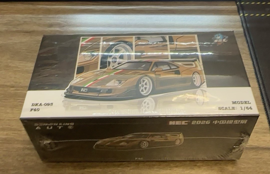 1/64 Ferrari F40 Gold HEC 2026 Expo Limited 799 Diecast