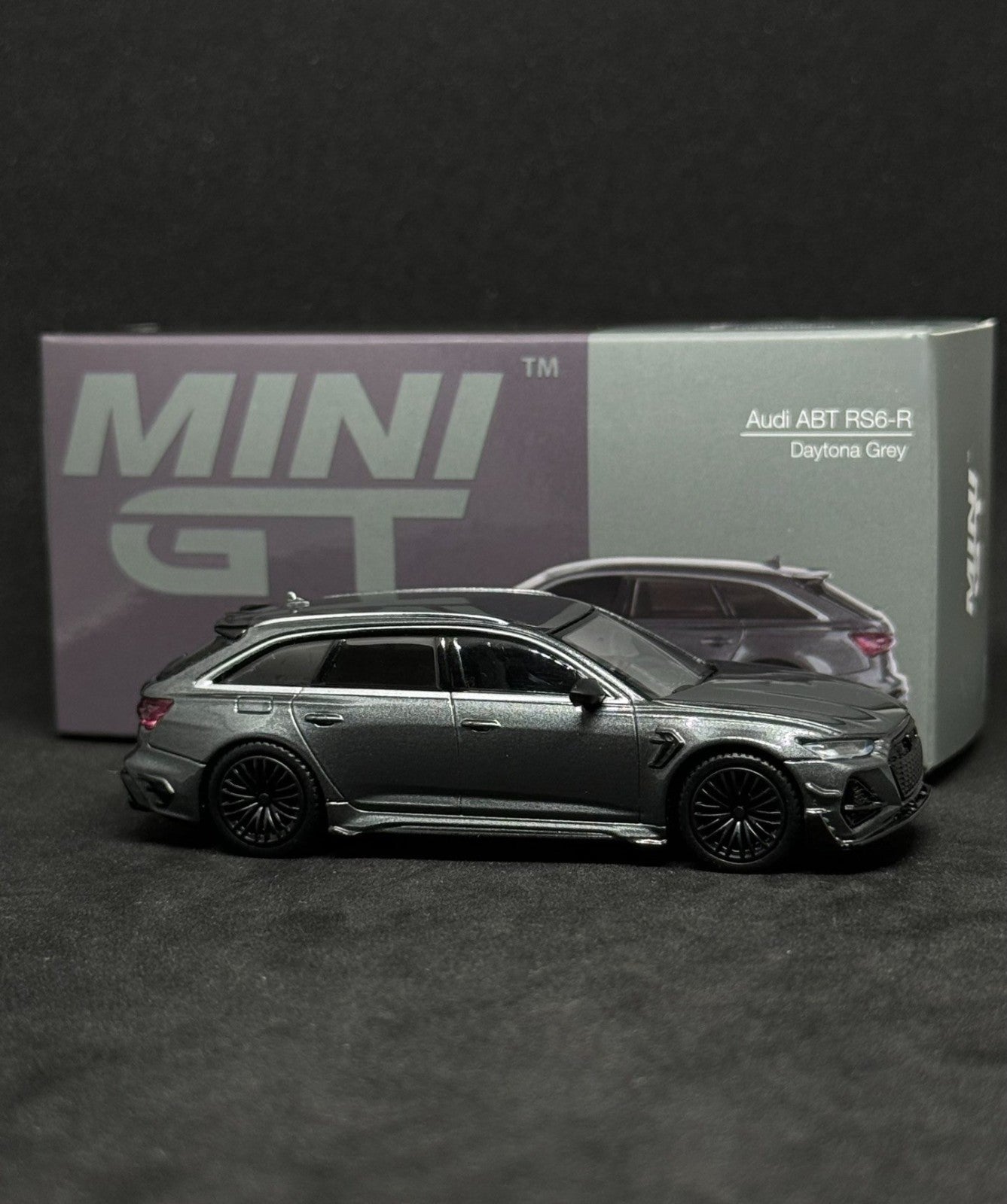 Mini GT 479 Audi ABT RS6-R Daytona Grey 1/64 Diecast Model Car Sealed
