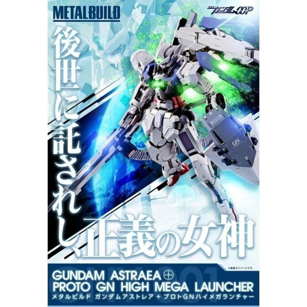 Bandai Metal Build Gundam Astraea + Proto GN High Mega Launcher GNY-001 Figure