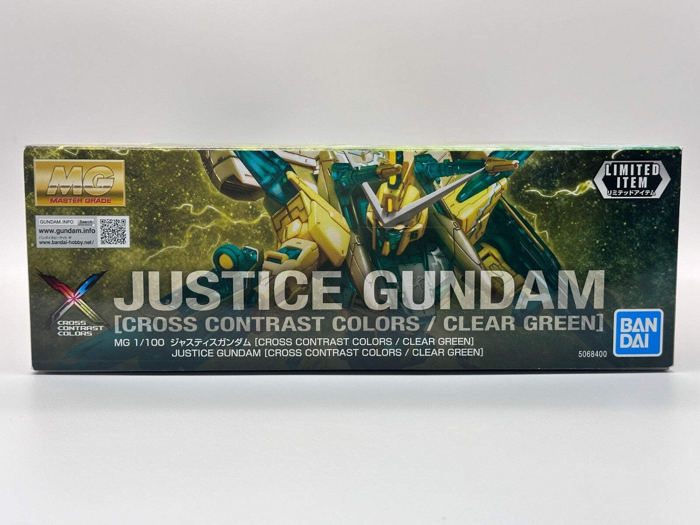 MG 1/100 Justice Gundam Cross Contrast Colors Clear Green | Limited Edition