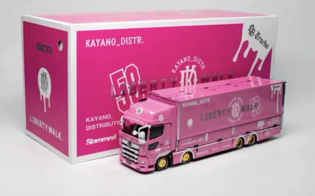 GCD 1:64 LBWK Pink Container Truck Malaysia TMCS Exclusive Diecast
