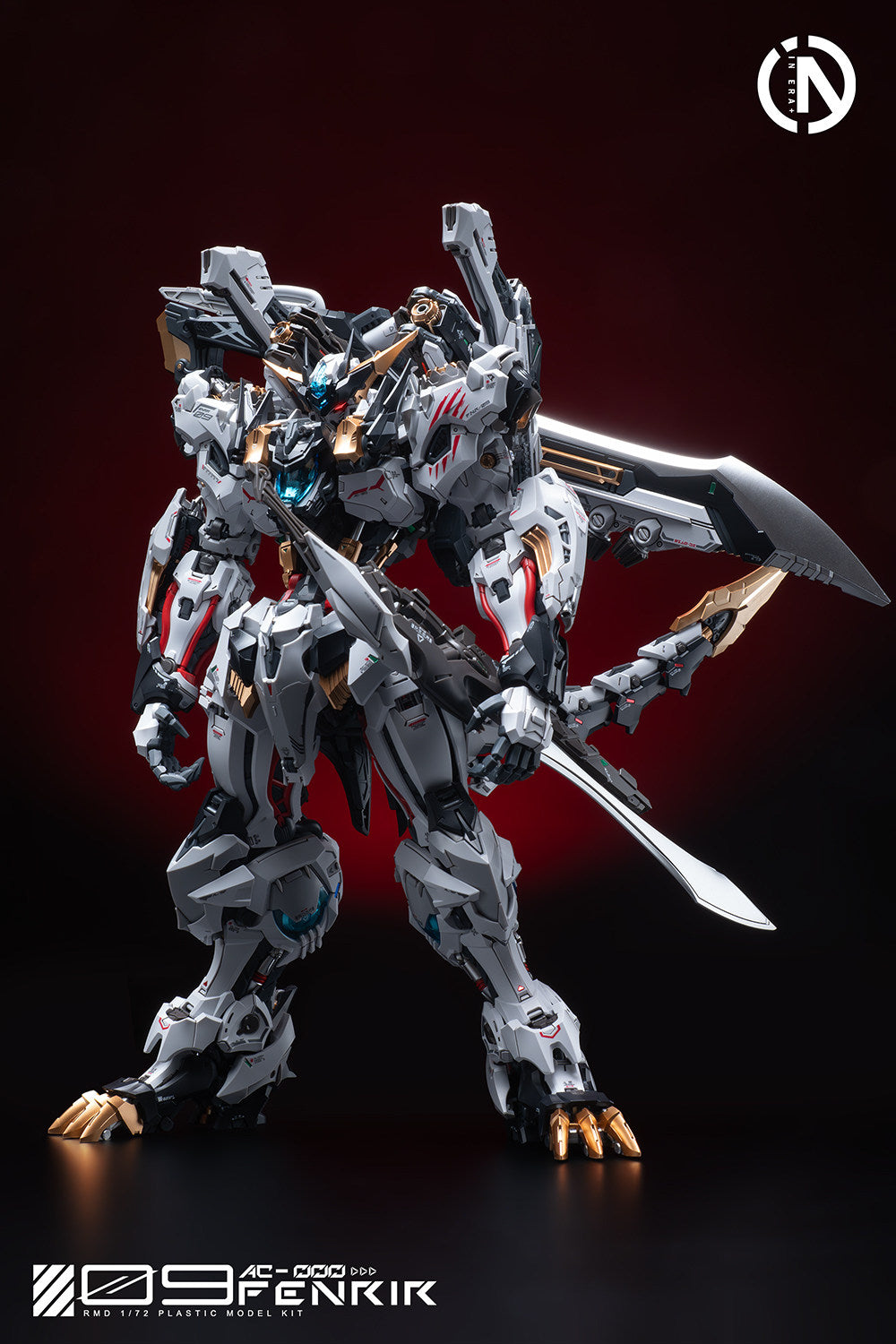 INERA Infinity Nova Fenrir 1/72 Scale Plastic Model Kit Mecha Figure