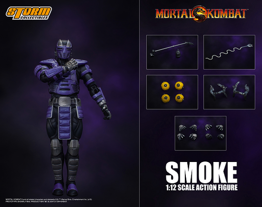 Storm Collectibles Mortal Kombat Smoke Cyber Ninja 1/12 Scale Action Figure