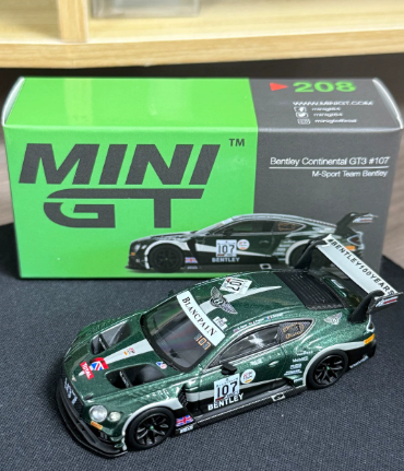 MINI GT 208 M-Sport Team Bentley Continental GT3 1/64