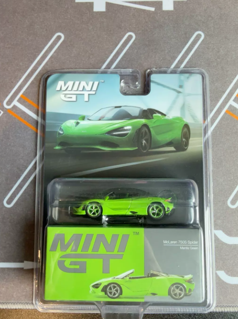 MINI GT 783 McLaren 570S Spider Mantis Green Chase Blister 1/64