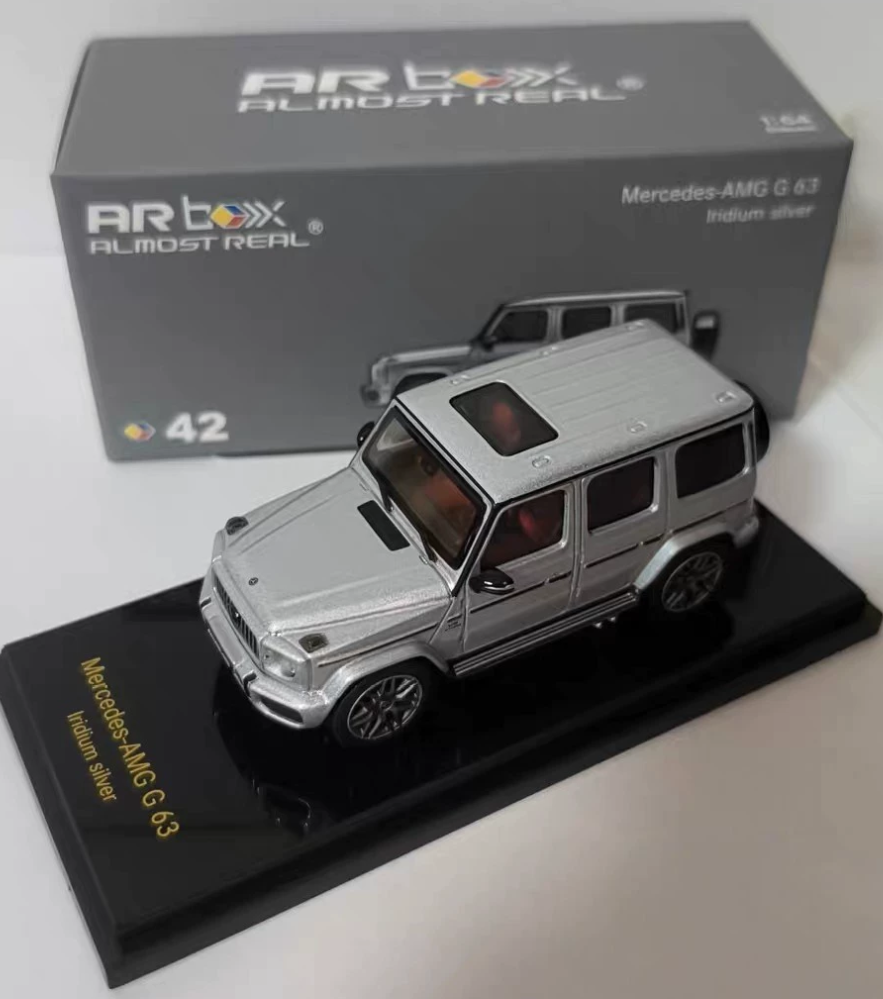 ARbox ALMOST REAL 1/64 Mercedes-AMG G63 Iridium Silver 42 Chase