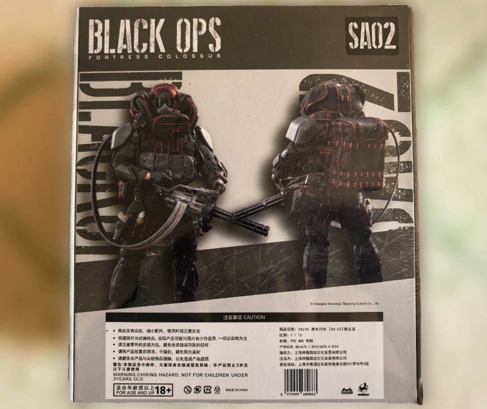 Hasuki SALVO SA-02 Black Ops Fortress Colossus WonderFest Exclusive Figure