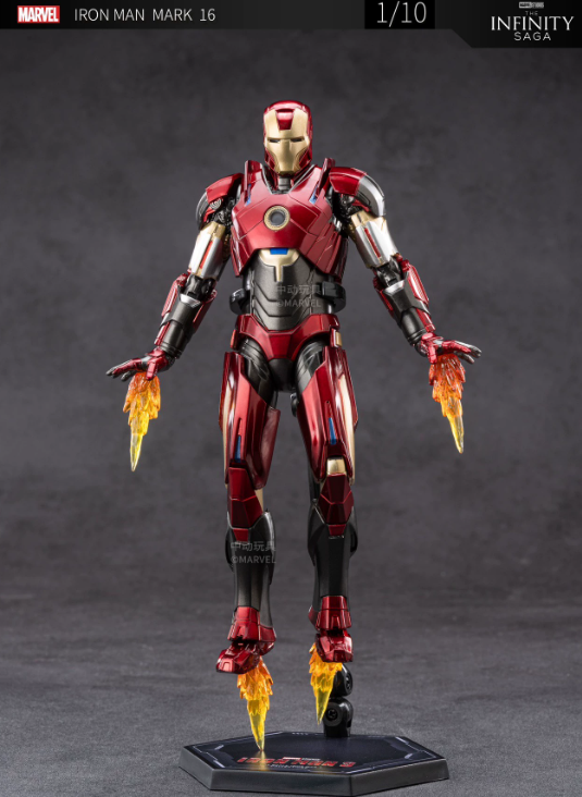 ZD Toys 1/10 Scale Iron Man Mark 16 Nightclub Action Figure