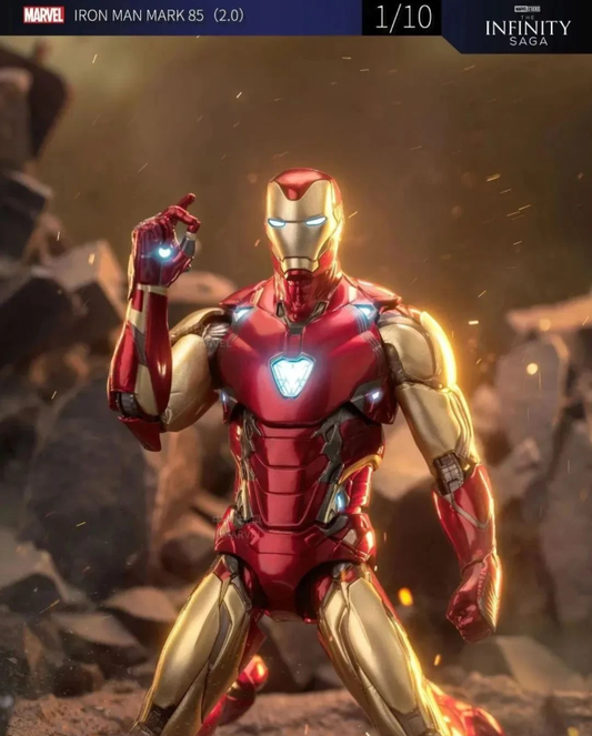 ZD Toys 1/10 Iron Man Mark 85 2.0 Light-Up Figure