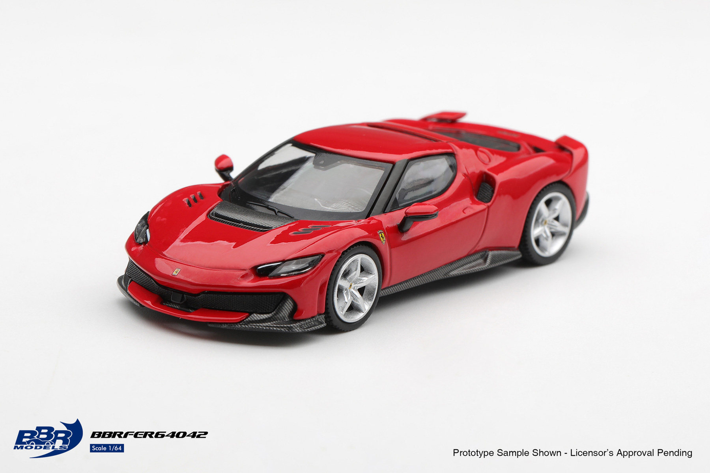 BBR 1/64 Ferrari 296 Speciale Rosso Corsa Red Preorder