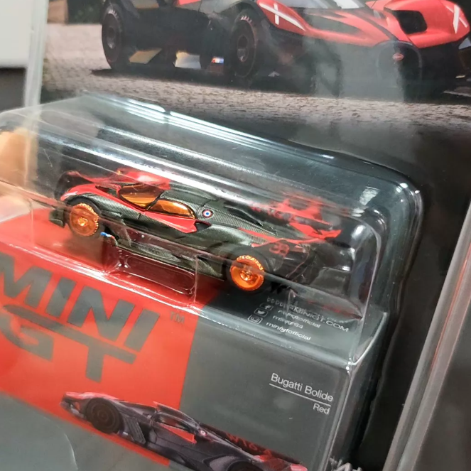 MINI GT 1105 Bugatti Bolide Red Chase Blister 1/64