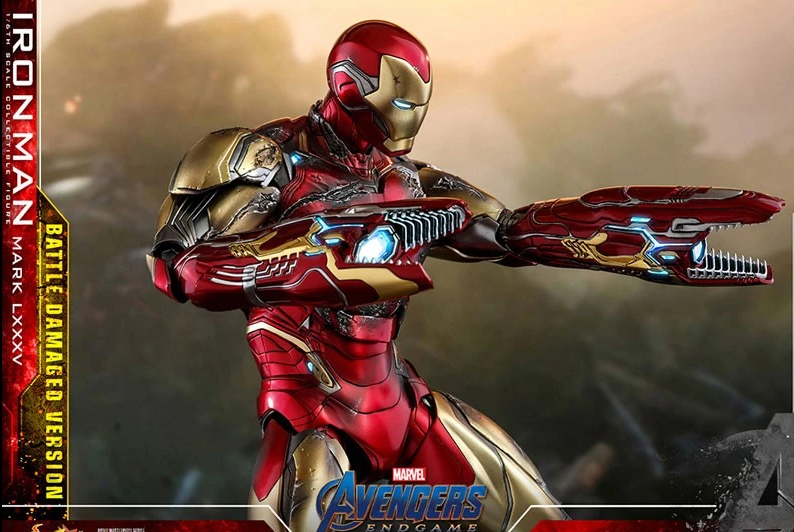 Hot Toys MMS Diecast Iron Man Mark 85 Battle Damaged Endgame