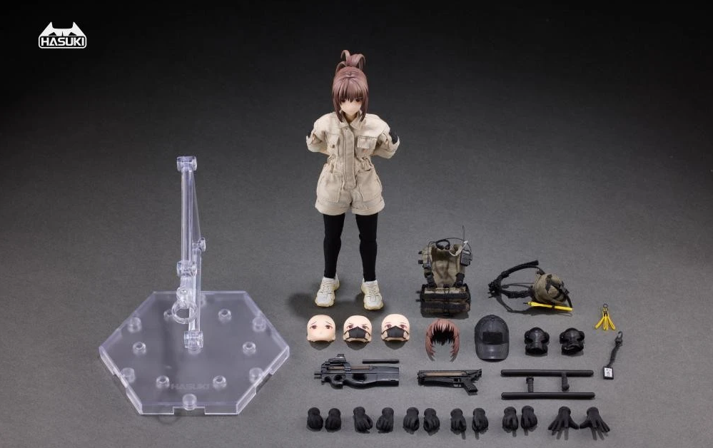HASUKI Pocket Art PA006 Security Hiyo Reizei 1/12 Action Figure