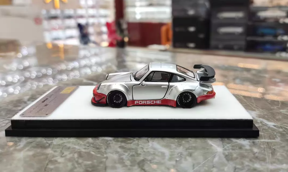 PGM Simon Garage 1/64 RWB Porsche 930 Silver Red Limited Edition