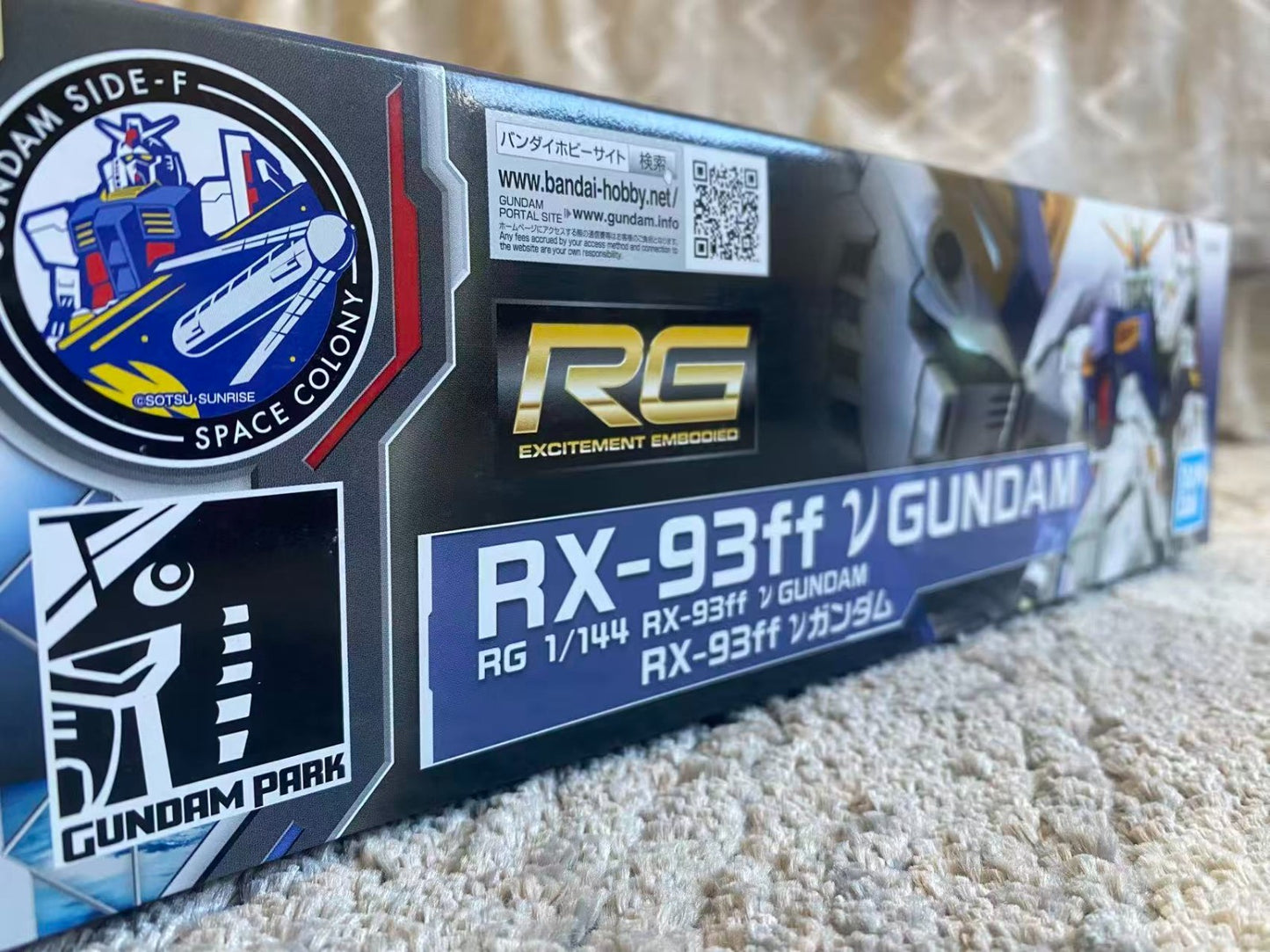 Bandai RG 1/144 RX-93ff Nu Gundam Model Kit | Gundam Park Fukuoka Exclusive