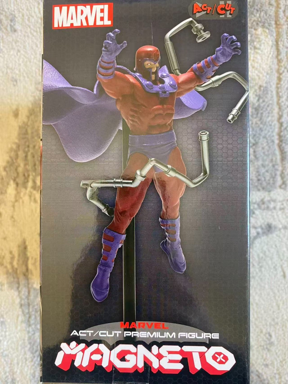 Marvel X-Men Magneto Figure SEGA Act/Cut Premium Official Licensed New in Box