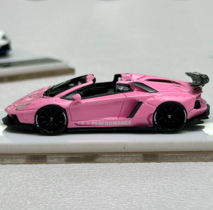 Fine Works 1/64 LB Widebody Lamborghini LP700 Roadster Luminous Pink
