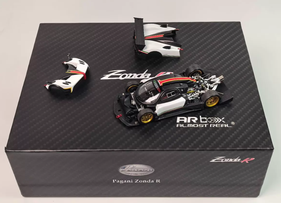 ARbox 1/64 Pagani Zonda R White Matte Carbon 2026 HEC Edition