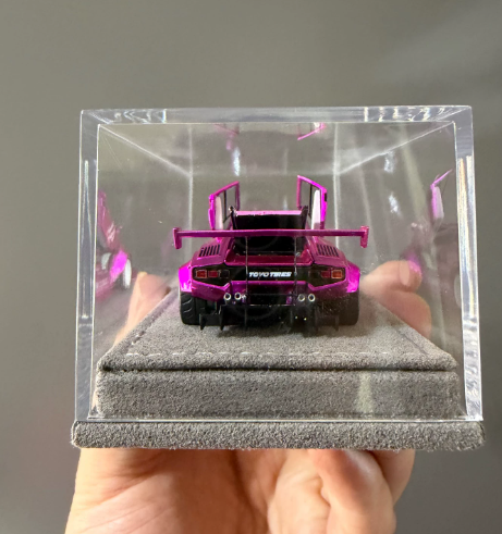 TOPART 1/64 LBWK Lamborghini Countach Metallic Pink Show Exclusive