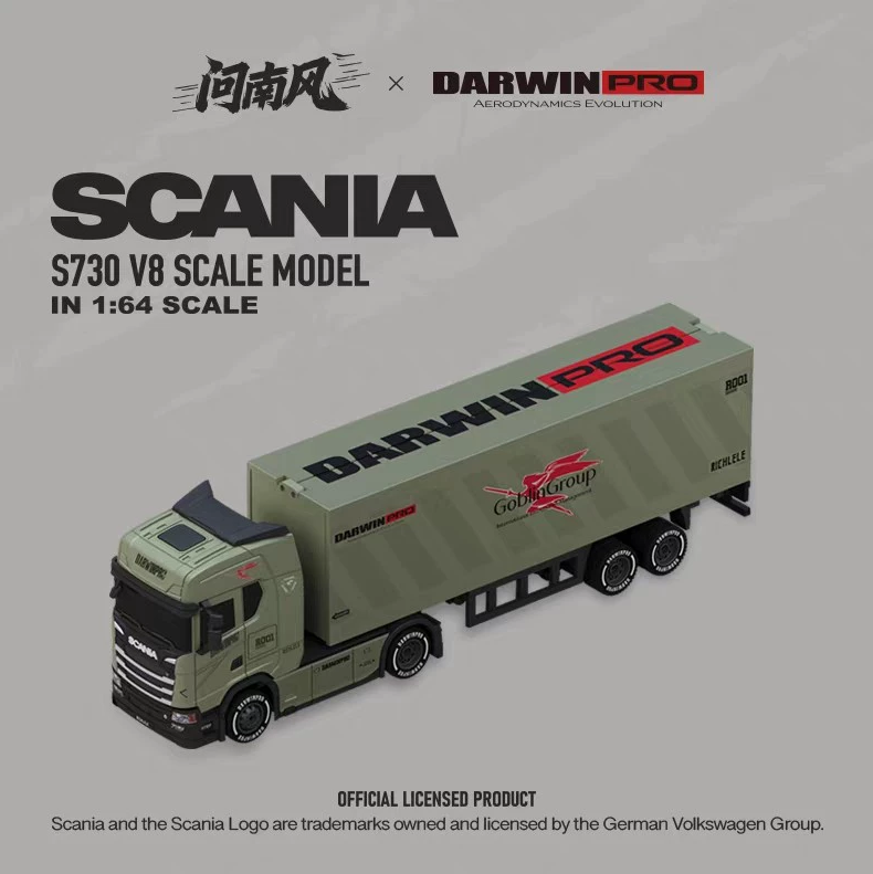 Wennanfeng x DarwinPRO 1:64 Scania S730 V8 RC Truck Model