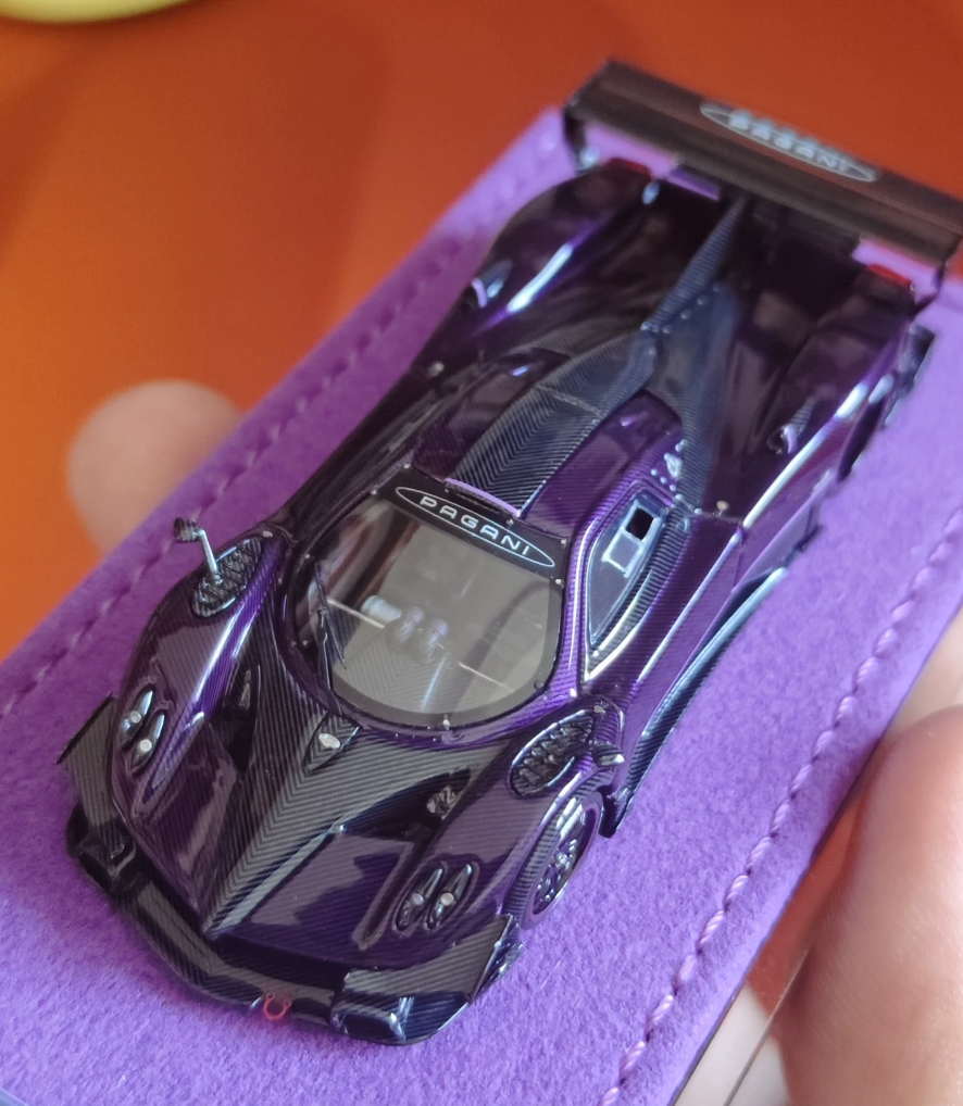 DMH 1/64 Pagani Zonda R Custom Purple Carbon Edition