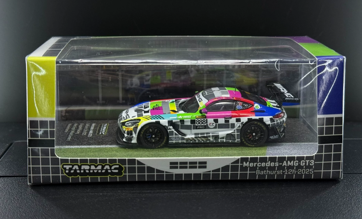 Tarmac Works 1/64 Mercedes-AMG GT3 EVO Bathurst 12H 2025 GMR 888 Interference