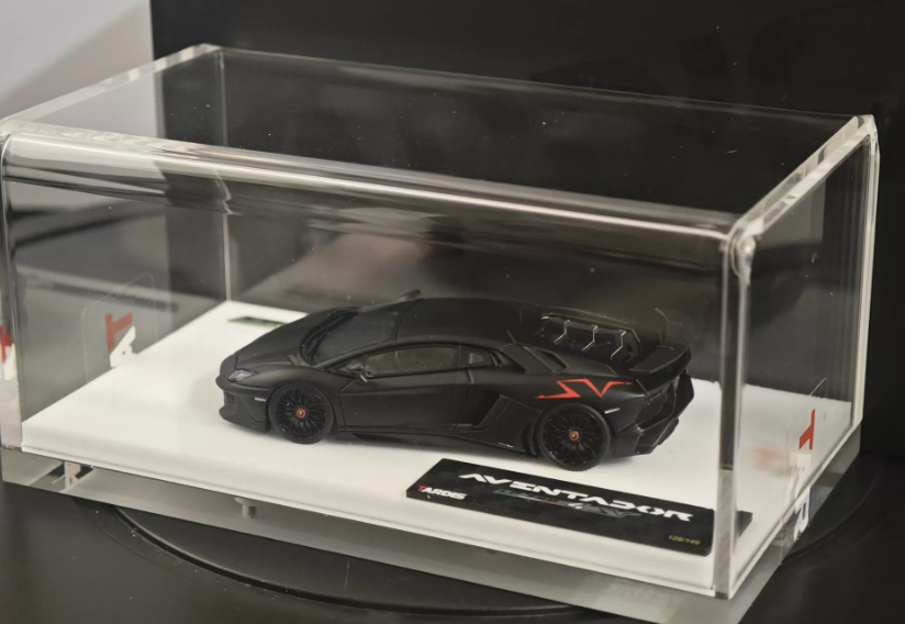 TARDIS 1/64 Lamborghini Aventador SVJ Matte Black Resin LE149