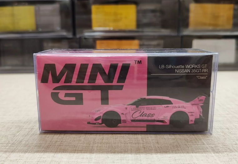 MINI GT 281 LB-Silhouette WORKS GT NISSAN 35GT-RR Pink Class Boxed