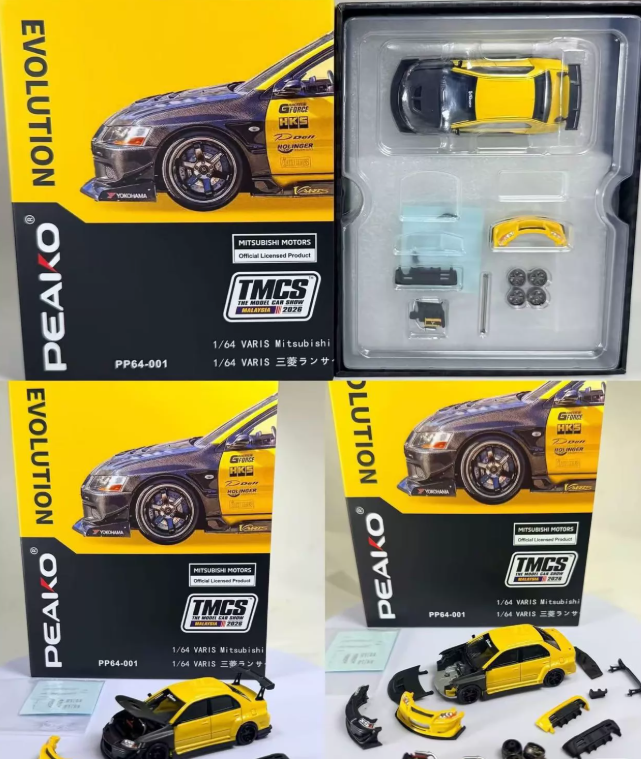 PEAKO 1/64 Mitsubishi EVO9 VARIS TMCS 2026 Exclusive w/ Parts