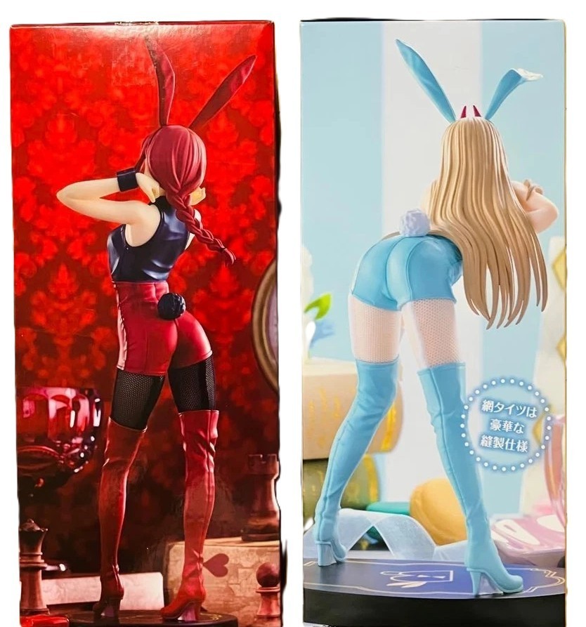BiCute Bunnies Chainsaw Man Makima Red + Power Light Blue Ver. Figure 2-Pack NEW