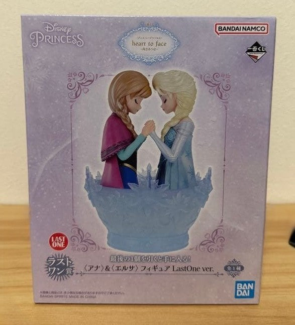 Ichiban Kuji Disney Princess Heart to Face Anna & Elsa Figure Last One Prize New