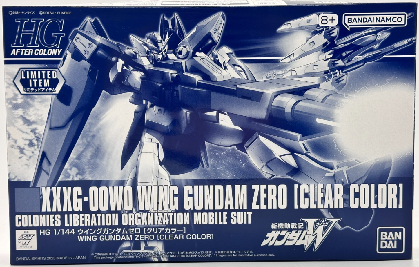 Bandai HG 1/144 Wing Gundam Zero Clear Color Limited Item Gundam W New