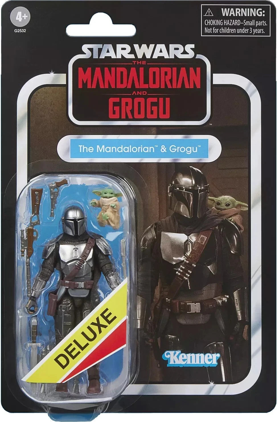 Star Wars VC Mandalorian Grogu Deluxe Kenner Style Carded Figure Hasbro