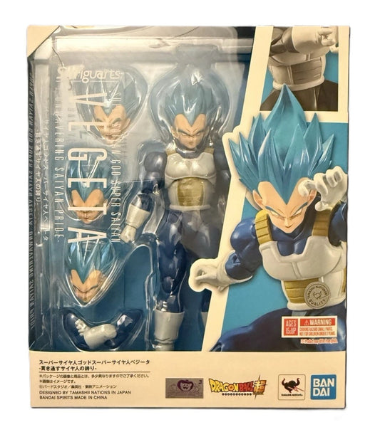 SH Figuarts SSGSS Vegeta Super Saiyan Blue Dragon Ball Super Bandai Tamashii
