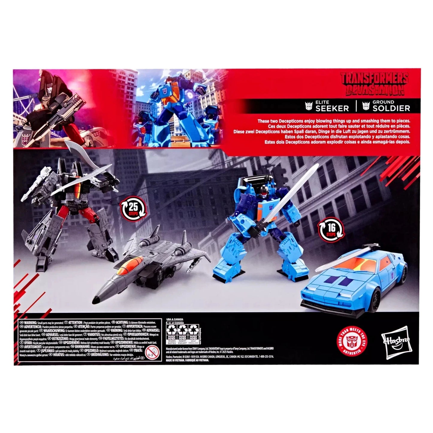 Transformers Studio Series Devastation Elite Seeker Ground Soldier 2-Pack Hasbro