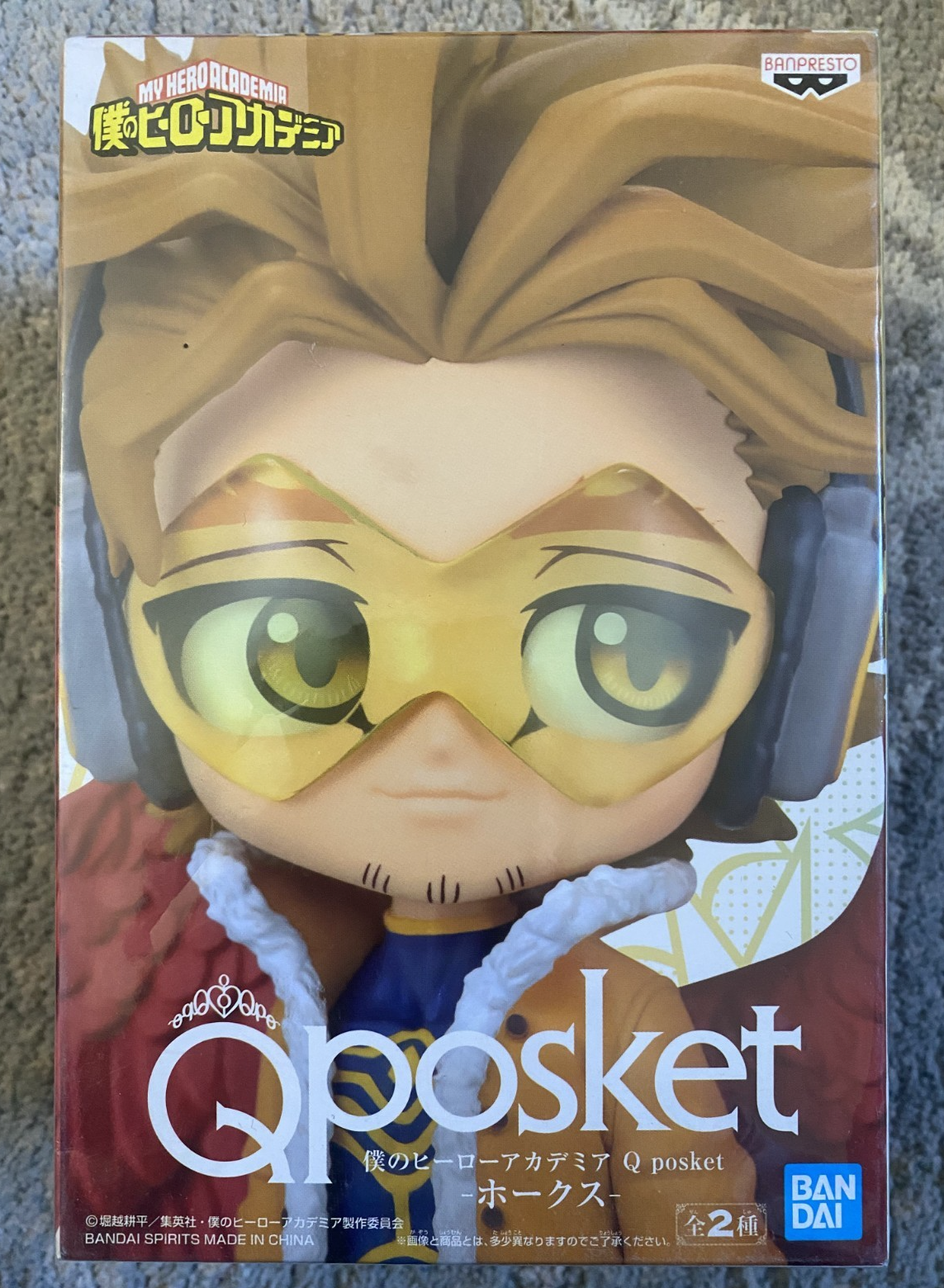 Japan My Hero Academia Q Posket HAWKS A Figure Anime Movie Toy Banpresto Bandai