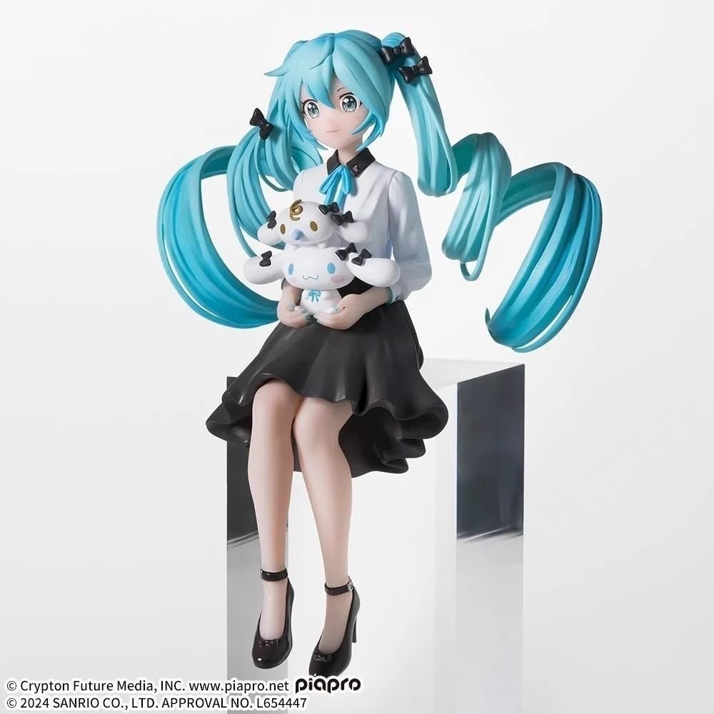 SEGA Chokonose Premium Figure – Hatsune Miku × Cinnamoroll Osumashi Ver.