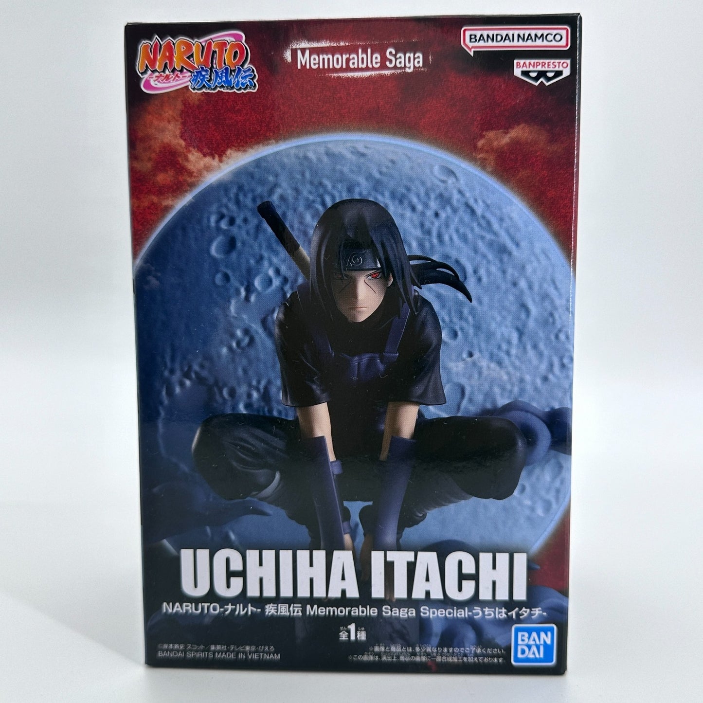 Naruto Shippuden Uchiha Itachi Memorable Saga Figure Banpresto Bandai New
