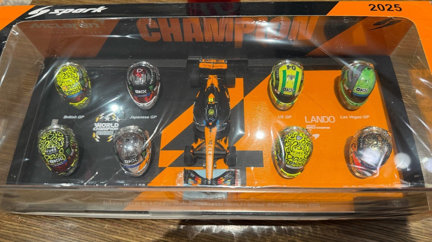 Spark Lando Norris 2025 F1 World Champion McLaren MCL39 Set 1/43